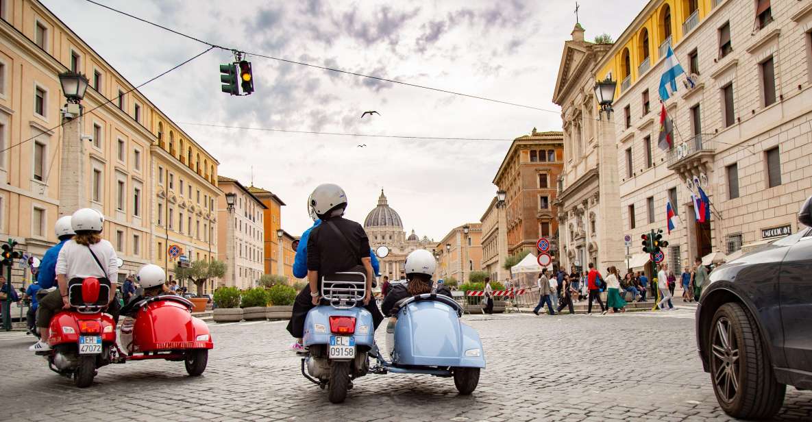 Afternoon Vespa Sidecar Tour with Gourmet Gelato Stop - Quirinale: Starting at a Place of Power and Planning