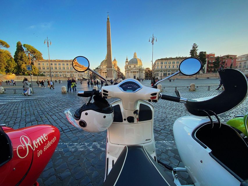 Afternoon Vespa Sidecar Tour with Gourmet Gelato Stop - St. Peter and Gianicolo Hill: Two Ways to See the Same Scale