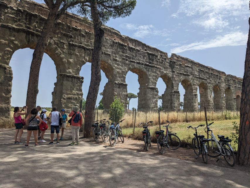 Appia Antica & Aqueducts e-Bike Tour - Official Provider - Villa dei Quintili and the feeling of Rome at the edge