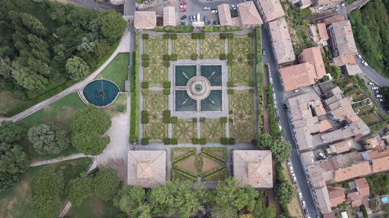 Day trip Frm Rome: Civita di Bagnoregio & Villa Lante Garden - Villa Lante gardens: plan for slow walking and fountain drama