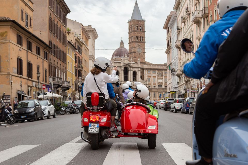 Evening Vespa Sidecar Tour with Gourmet Pizza Tasting - S. Peter and Gianicolo Hill: the “look around” portion