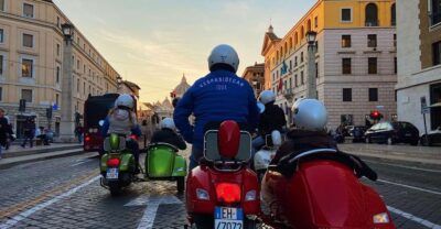 Evening Vespa Sidecar Tour with Gourmet Pizza Tasting - Getting on board: helmets, seat belts, and the small safety wins