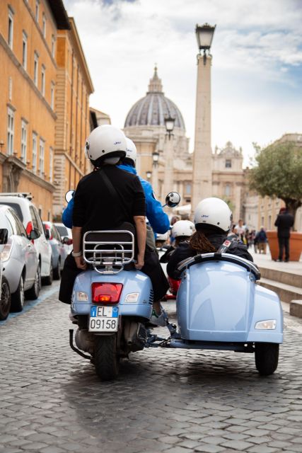 Evening Vespa Sidecar Tour with Gourmet Pizza Tasting - Spanish Steps area and Piazza del Popolo: short pauses, big views
