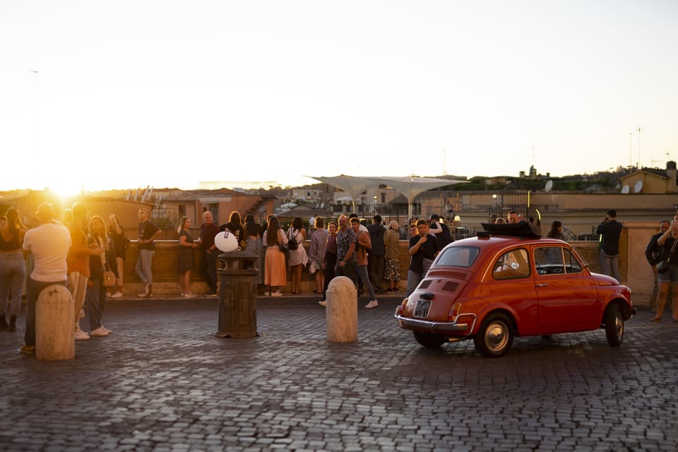 Explore Rome in Style by A Vintage Car Fiat 500 Tour - Giardino degli Aranci and the Circus Maximus angle
