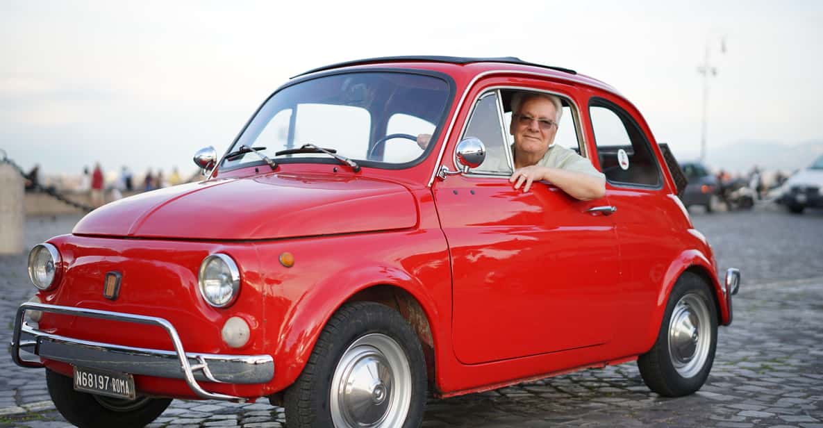 Explore Rome in Style by A Vintage Car Fiat 500 Tour - Terrazza del Gianicolo: Rome from above