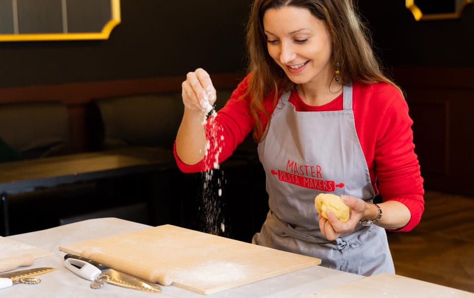 Fettuccine & Tiramisu Masterclass: Pasta & Dessert - Sauce choices: tomato & basil, amatriciana, or cacio e pepe