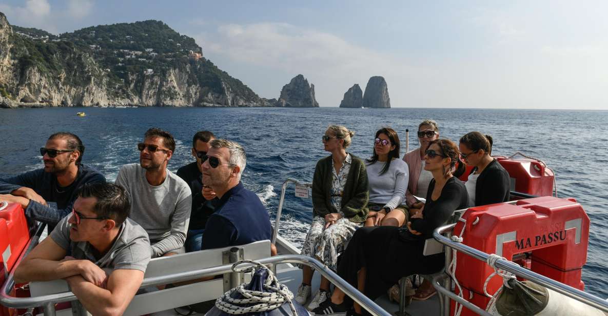 From Rome: Capri and Anacapri Guided Tour and Island Cruise - Setting Sail on the Gulf of Naples: Vesuvius, Faraglioni, and Icon Views