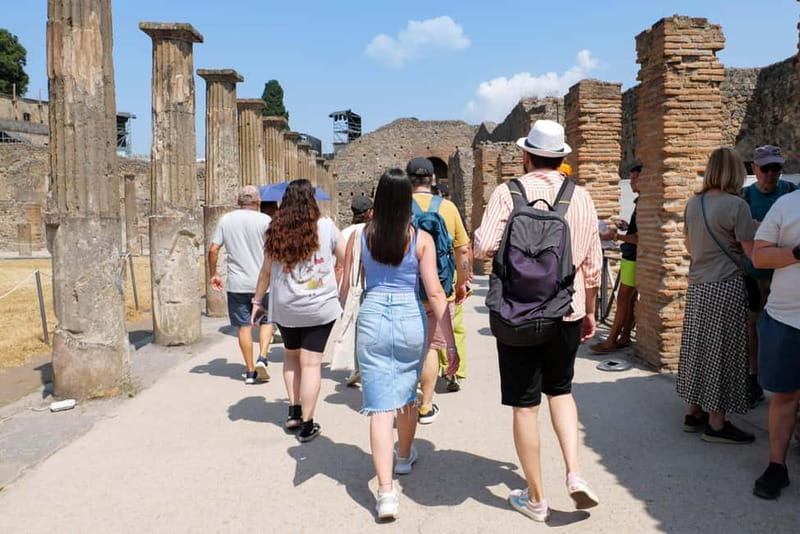 From Rome: Pompeii Ruins Tour with Expert Guide & Fast Train - Meeting the guide in the morning: storytelling with names you might hear