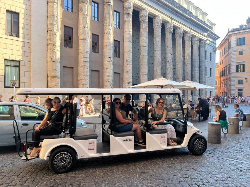 Golf Cart Tour of Rome: 3h with local guide and Gelato - Via Veneto and Piazza Barberini (10 Minutes Each): Classic Streets, Quick Photos
