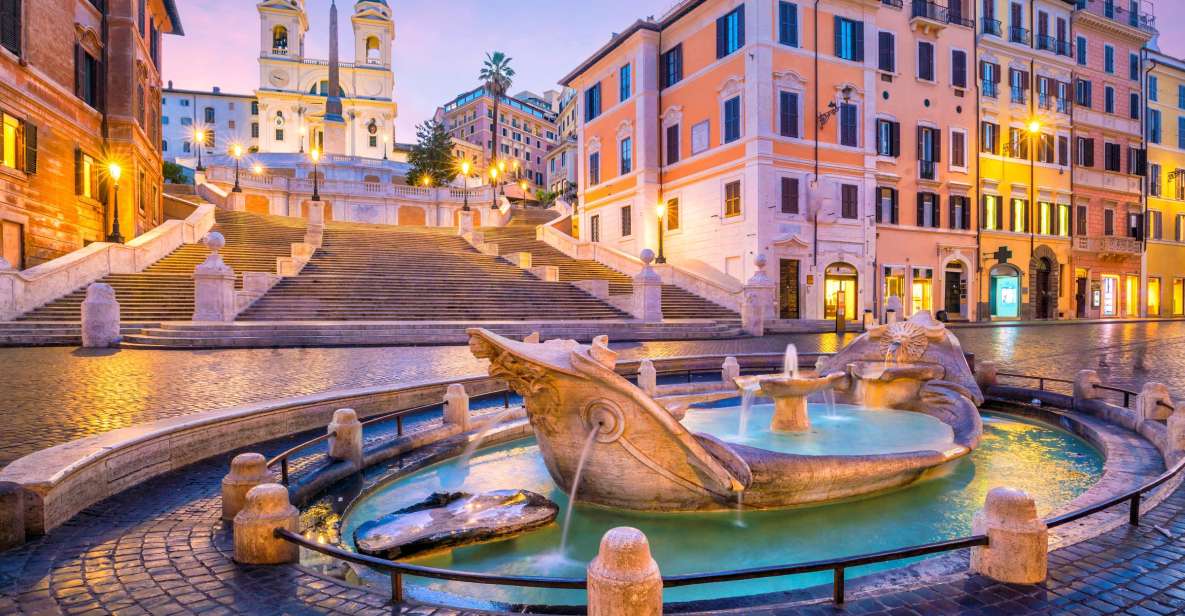 Highlights of Rome: Historical Center Walking Tour - Spanish Steps and the Barcaccia Fountain: the classic entrance to the story
