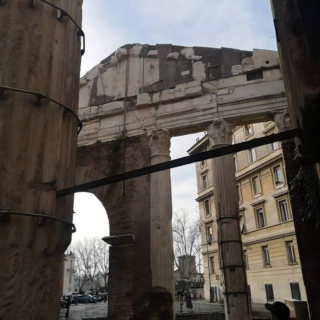 Jewish Ghetto Walking Tour with gelato - The first stretch: Theater of Marcellus and Portico d’Ottavia