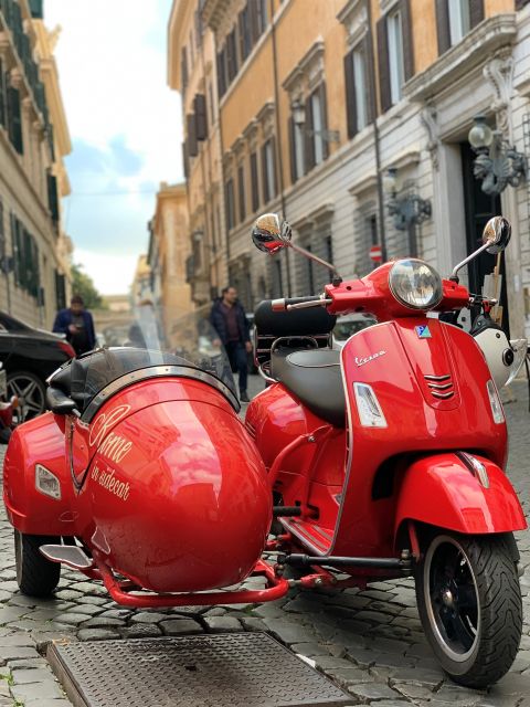 Morning Vespa Sidecar Tour with Cappuccino - A sidecar ride that actually helps you understand Rome