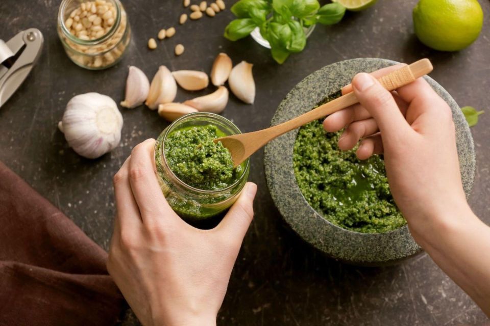 Pasta Cooking Class with Pesto Sauce Making in Rome Center - Piazza Navona Pasta Class: Small Group, Big Flavor Learn-By-Doing