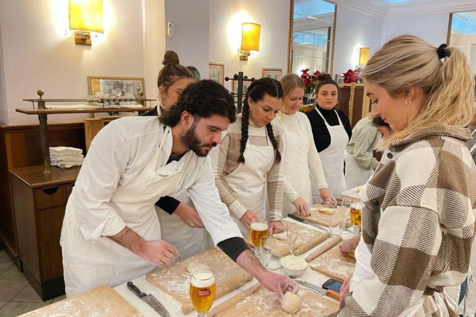 Pasta Cooking Class with Pesto Sauce Making in Rome Center - Your Included Meal: Bruschetta, Wine or Beer, and a Coffee Finish