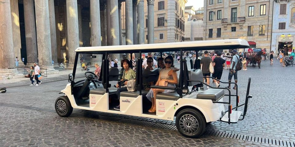 Private Golf Cart Tour: Discover Rome's Best Highlights - Pickup, route flexibility, and how the 2.5 hours feel