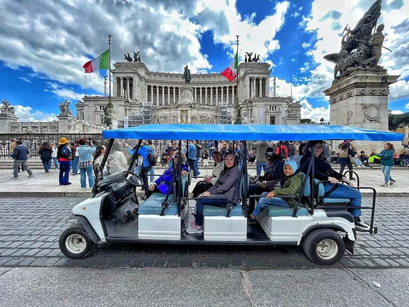 Private Golf Cart Tour with Roman and Gelato (more options) - Trevi Fountain, Colosseum, and the Photo-Stop Rhythm