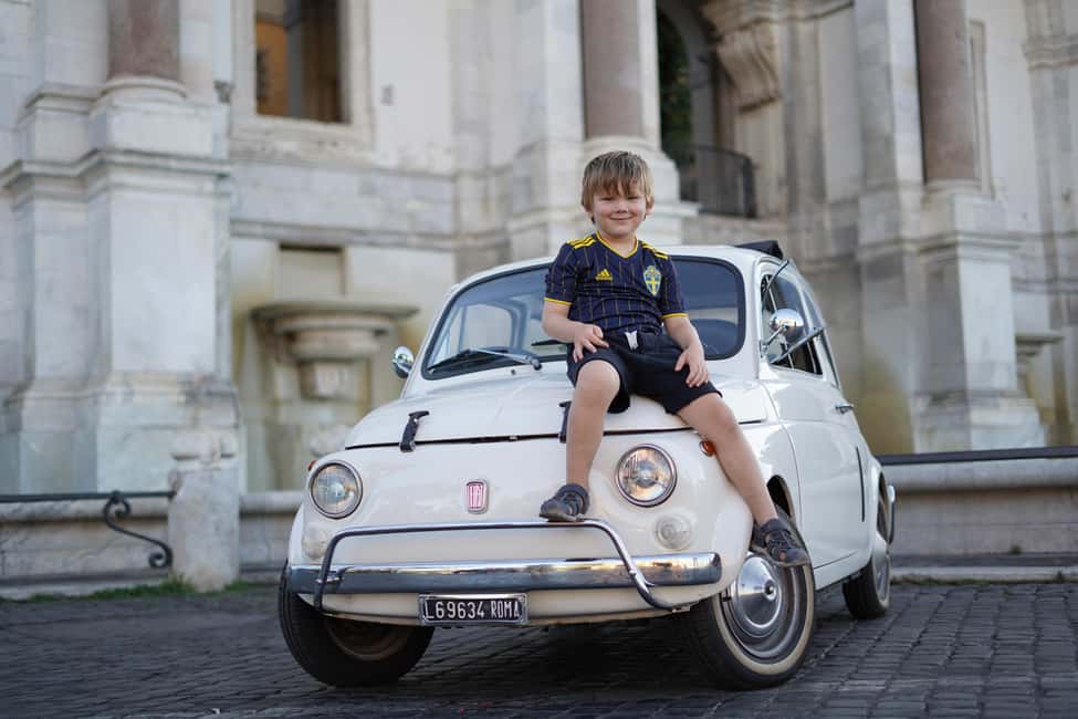 Professional Photoshoot with most Classic Fiat500 of Rome - Stop 1: Colosseum photos plus guided context