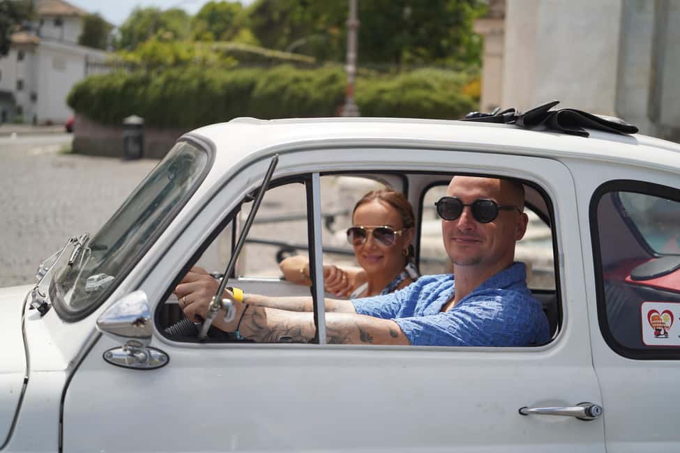 Professional Photoshoot with most Classic Fiat500 of Rome - Meeting point near the Colosseum: easy start, fast pace