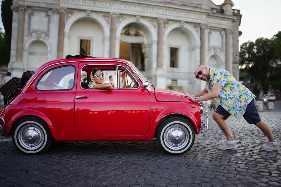 Roma: Fiat500 & Aperol Spritz Photo tour - Timing and value: what $77.03 buys you in 2 hours