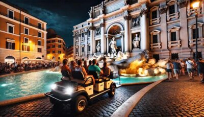 Roma: Golf Cart Night Tour - Pickup and how the ride stays smooth in Rome
