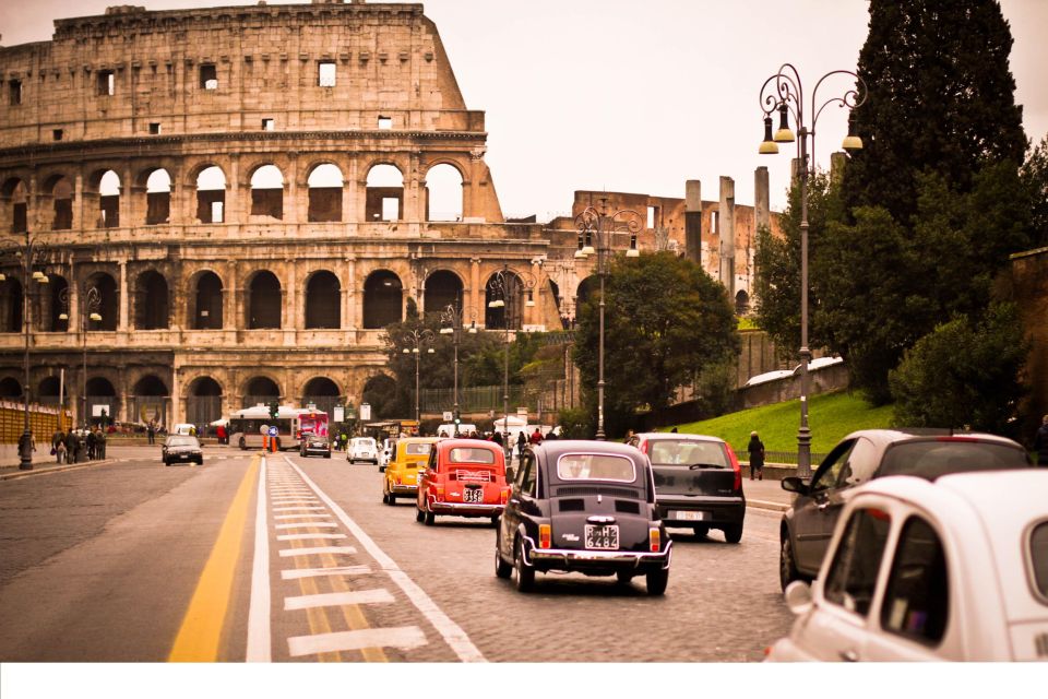 Rome: 3-Hour City Tour by Vintage Fiat 500 - Key Things to Know Before You Roll