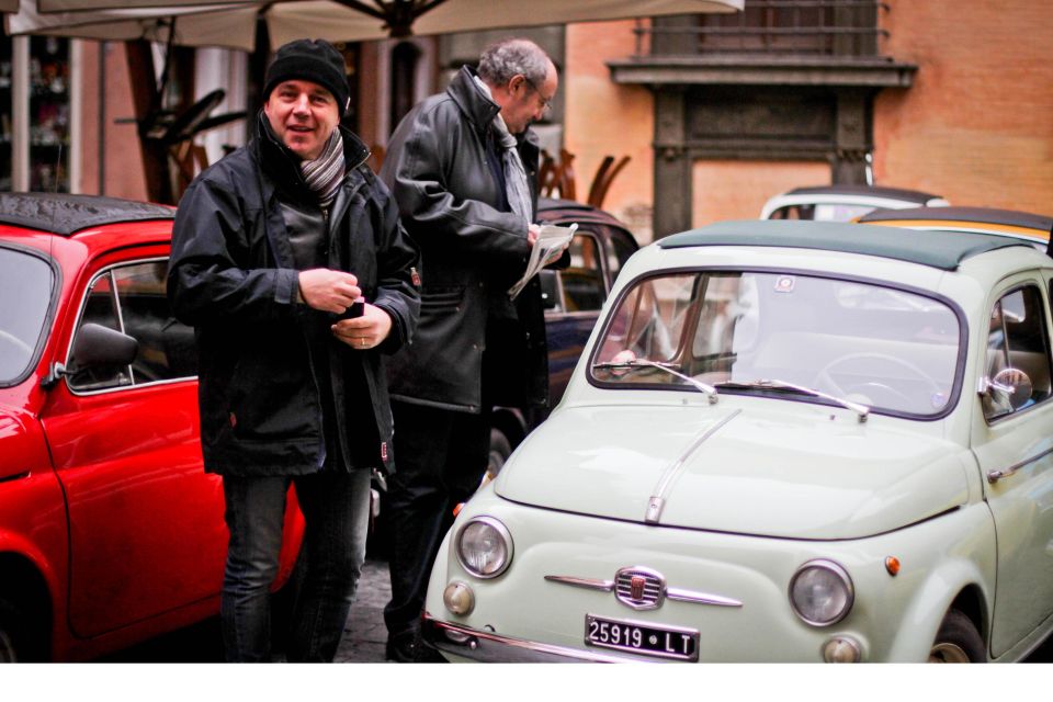 Rome: 3-Hour City Tour by Vintage Fiat 500 - Circus Maximus, Baths of Caracalla, and St. Peter’s Basilica: Seeing Rome’s Big Eras in One Loop