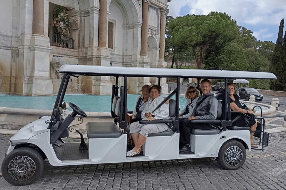 Rome: 3-hour guided city tour by electric golf cart - Trevi Fountain and the Pantheon: the postcard zone, managed