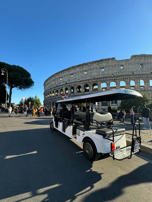 Rome: 6 hoursDaily Private Golf Cart Tour with typical lunch - Piazza di Spagna, Spanish Steps, and Piazza del Popolo
