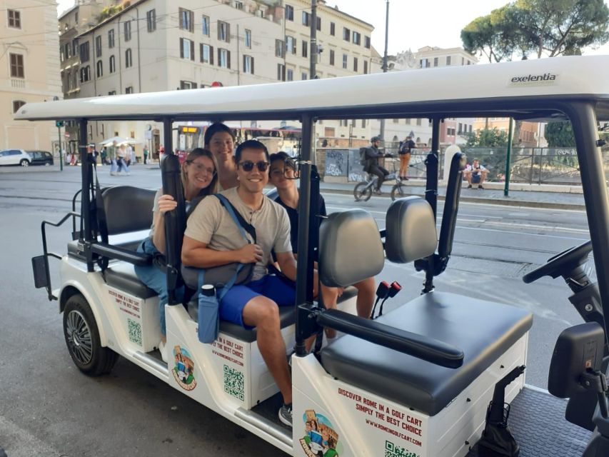 Rome: 7 Hour Full City Tour in Golf Cart with Catacombs - Circus Maximus, Colosseum Views, and Piazza Navona Energy