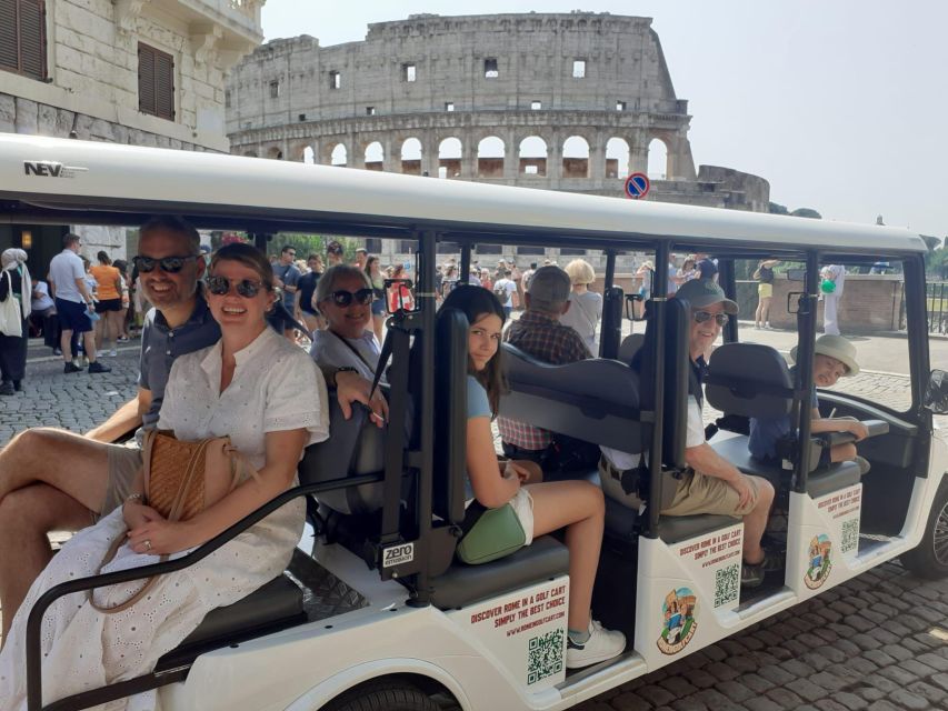 Rome: 7 Hour Full City Tour in Golf Cart with Catacombs - Piazza Venezia, Piazza del Popolo, and the Jewish Ghetto Pass-Through