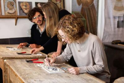 Rome: Ancient Mosaic Making Workshop - What you make: a 7” x 5” Roman mosaic you can pack and take home