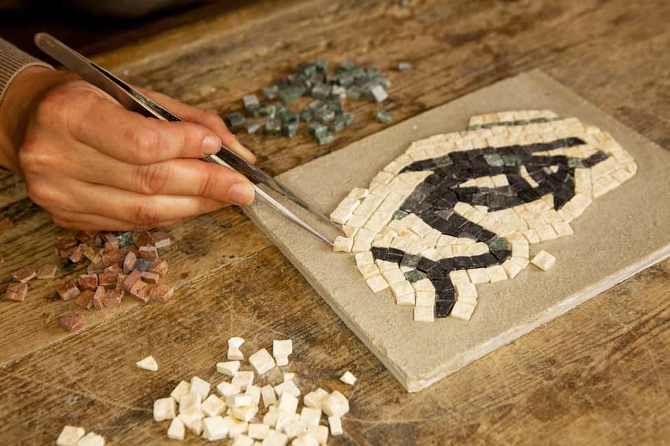 Rome: Ancient Mosaic Making Workshop - Small group size and coaching: why up to 9 participants is the sweet spot