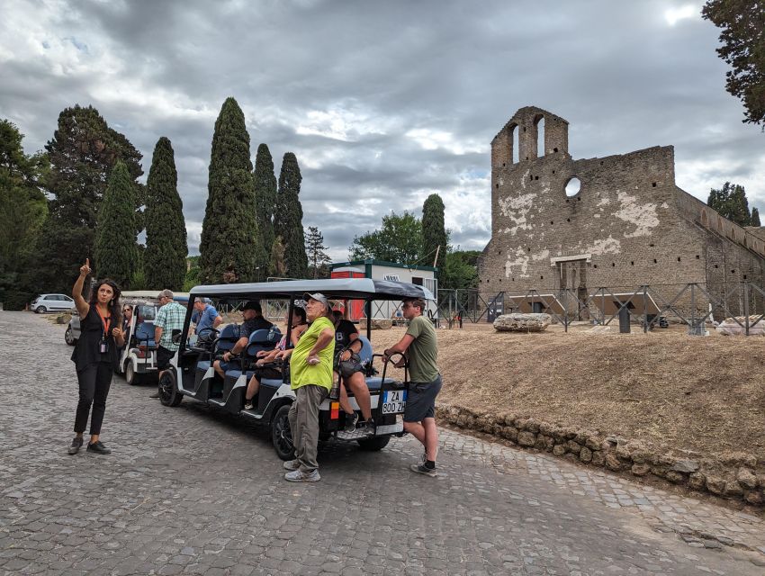 Rome: Appian Way & Catacombs Golf Cart Shared Tour - Tomb of Cecilia Metella and Villa dei Quintili: Elite Life and Imperial Trouble