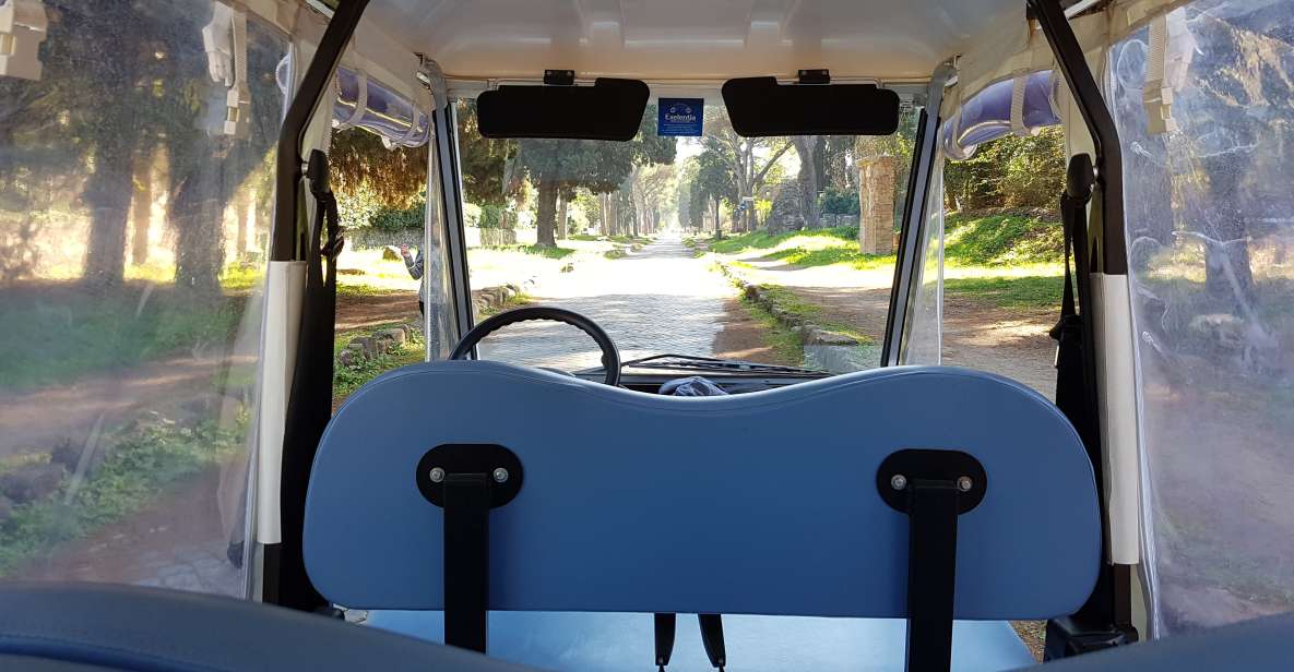 Rome: Appian Way Private Tour by Golf Cart -Official Partner - The stretch between Domine Quo Vadis and Quintili’s Villa