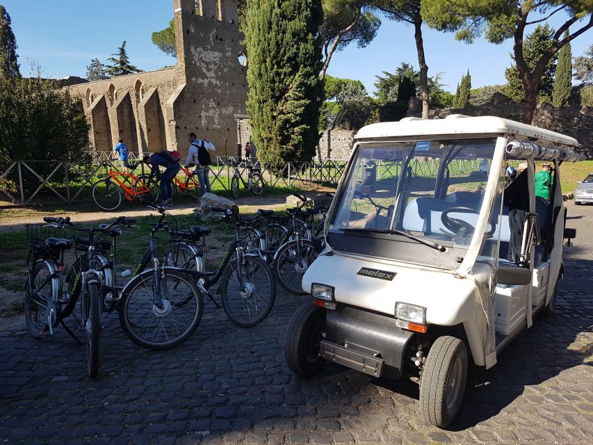Rome: Appian Way Private Tour by Golf Cart -Official Partner - What’s included (and what you should plan for separately)