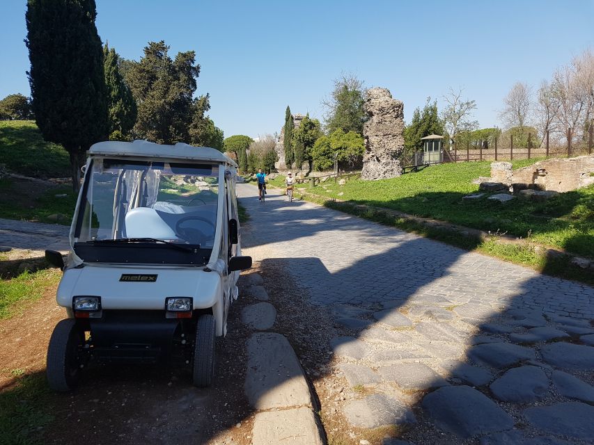 Rome: Appian Way Private Tour by Golf Cart -Official Partner - Price and value for a group up to 2
