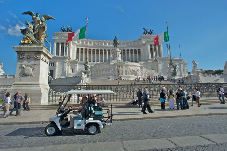 Rome at Sunset: Romantic Tour in an Electric Golf Cart - Pick-up in central Rome means you can stay in date-night mode