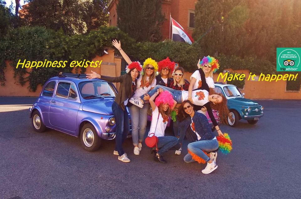 Rome: Aventine Hill Tour in Vintage Fiat 500 Convoy - Tiny Alleys and Salute-Style Rome Moments