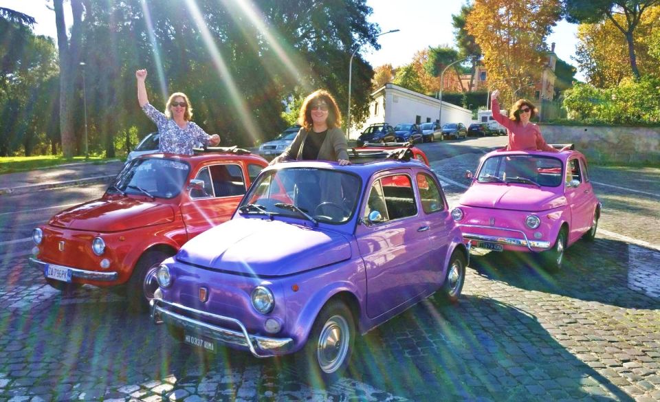 Rome: Aventine Hill Tour in Vintage Fiat 500 Convoy - Janiculum Hill Finale: Pantheon Views and More Skyline Drama