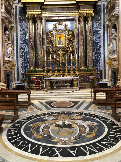 Rome: Basilica of St Mary Major Catholic Pilgrim Tour - The mosaics behind the altar: how to read the Bible in images