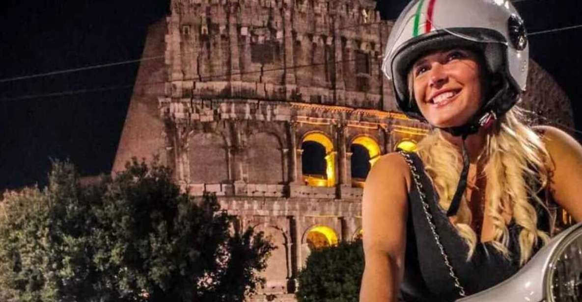 Rome by Night Vespa Tour With Driver/Private Guide - Key highlights to look for