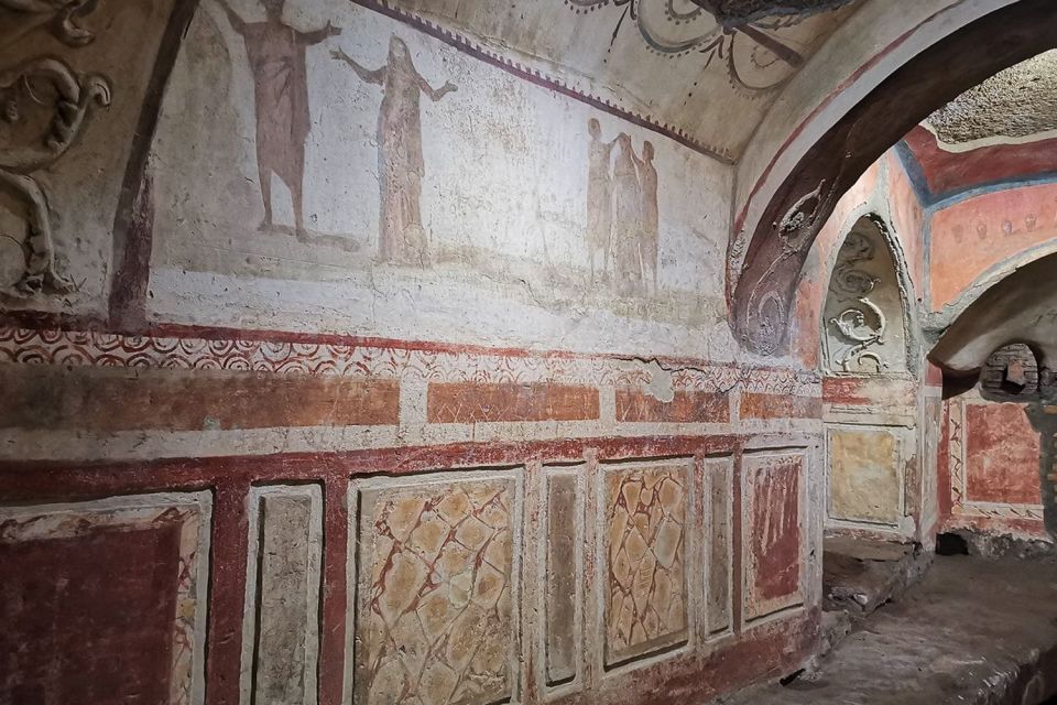 Rome: Catacombs of Priscilla Entry Ticket & Guided Tour - Entering From Via Salaria and Stepping Into the Two-Floor Site