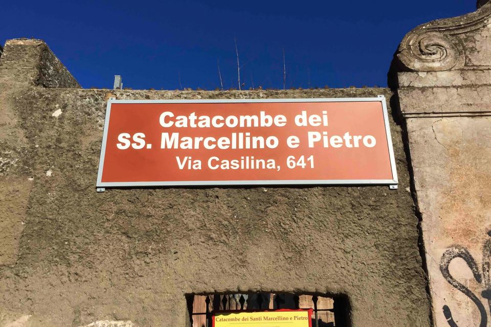 Rome: Catacombs of Saints Marcellino and Pietro Guided Tour - Getting there from Termini: bus 105 or tram