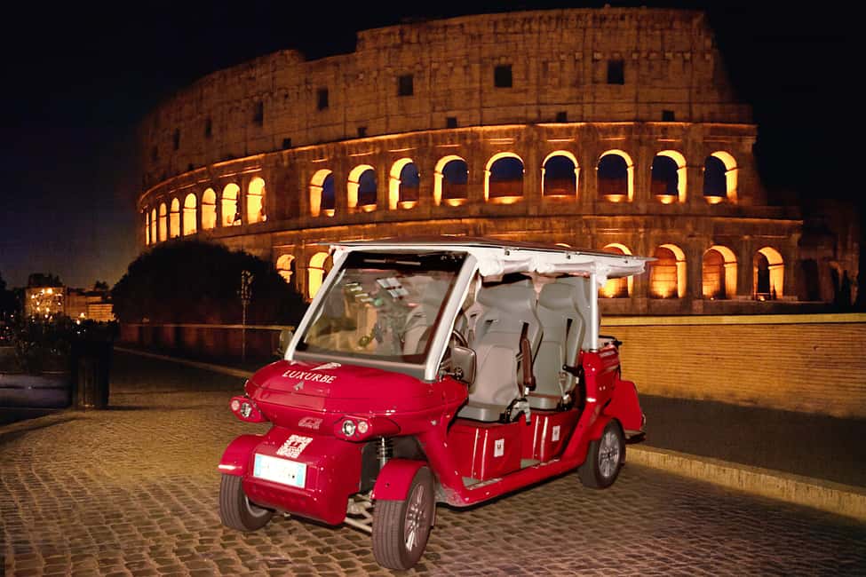Rome: City Golf Cart at Night Tour - Piazza Navona to the Colosseum: lights, crowds, and the best ending