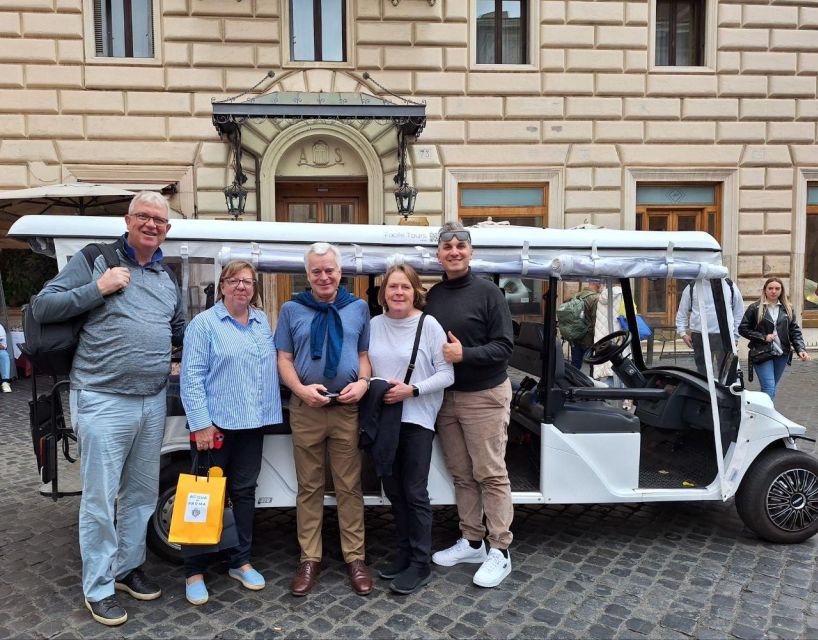Rome: City Highlights on a Shared Golf Cart Tour - Trevi Fountain coin moment plus flexible photo time