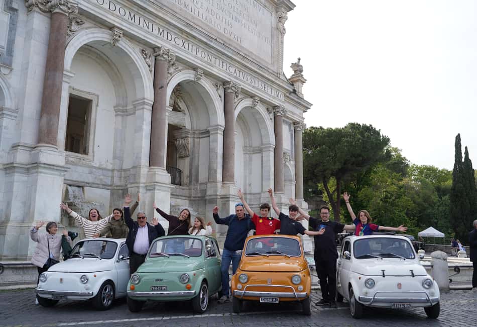 Rome: City Tour in a Retro Fiat 500 with Photo Stops - Colosseum photo moment: the iconic beginning you’ll remember