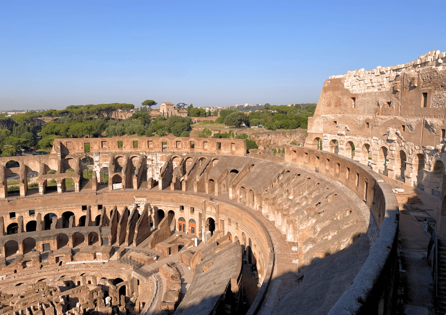 Rome: Colosseum Arena & Roman Forum Small Group Tour - Entering the Colosseum with express security and real structure