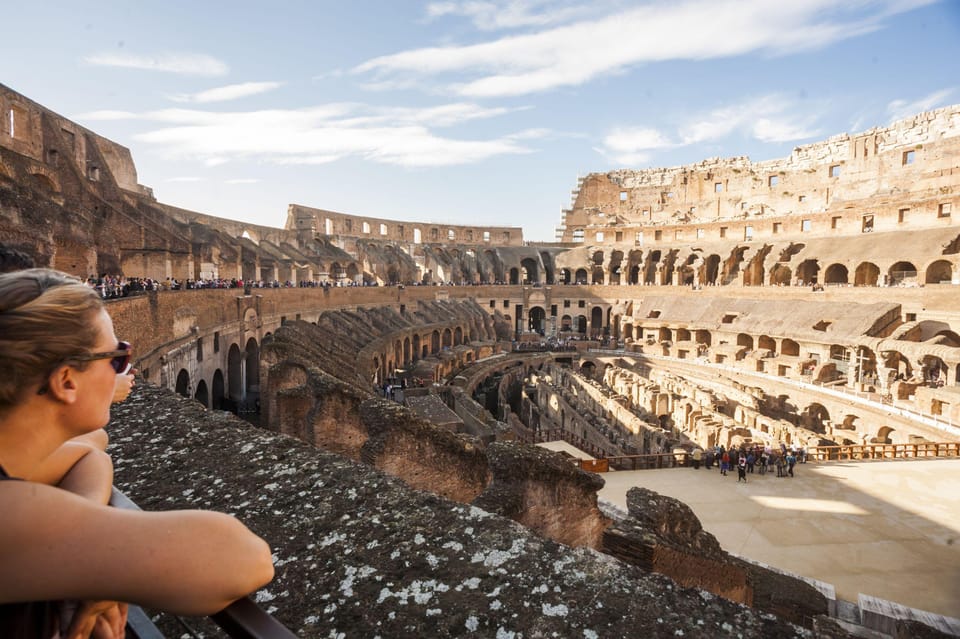 Rome: Colosseum, Forum, Palatine Hill Entry & Audioguide App - Entering the Colosseum Without Arena Or Underground Access