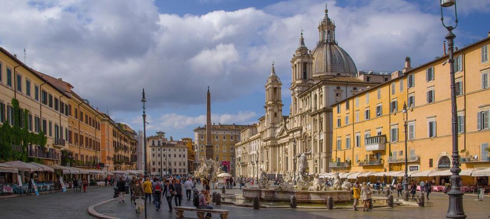 Rome: Dark Past Walking Tour with Capuchin Crypt Ticket - Piazza Barberini to Trevi Fountain: moving through crowds with purpose