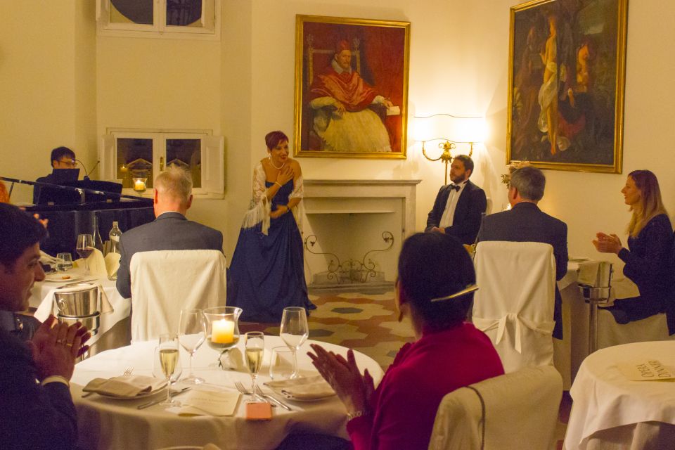 Rome: Dinner and Opera Performance at Palazzo Pamphili - The opera schedule: before dinner, between courses, and the final toast